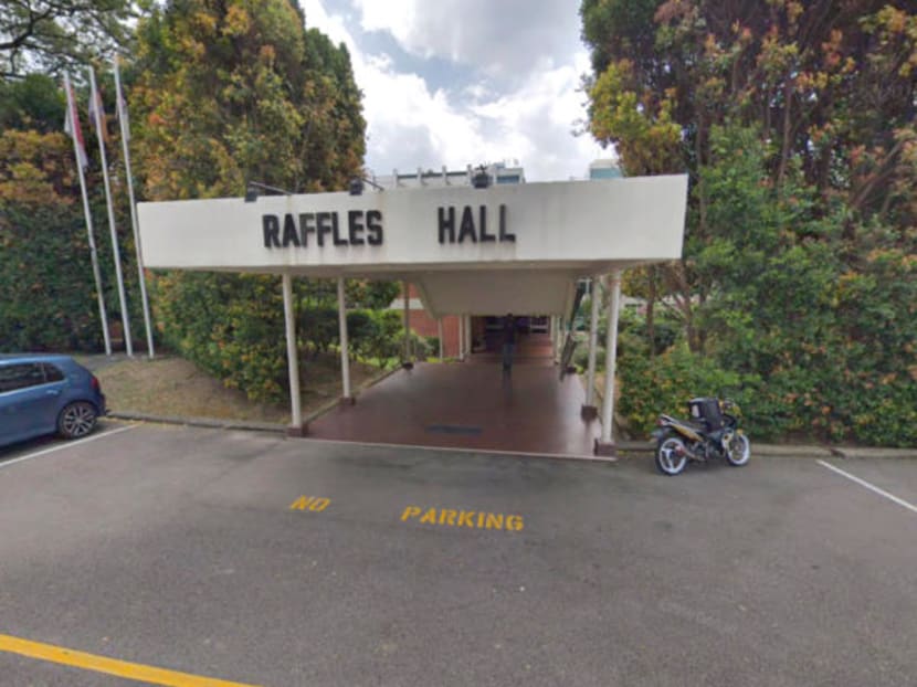 Joel Rasis Ismail, 26, was charged in court after he allegedly filmed a female student showering in their hostel at the Kuok Foundation House, a building in the National University of Singapore's Raffles Hall. Joel Rasis Ismail, 26, was charged in court after he allegedly filmed a female student showering in their hostel at the Kuok Foundation House, a building in the National University of Singapore's Raffles Hall.