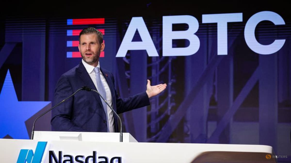 Trump brothers-backed American Bitcoin swings to profit on margin expansion  - CNA