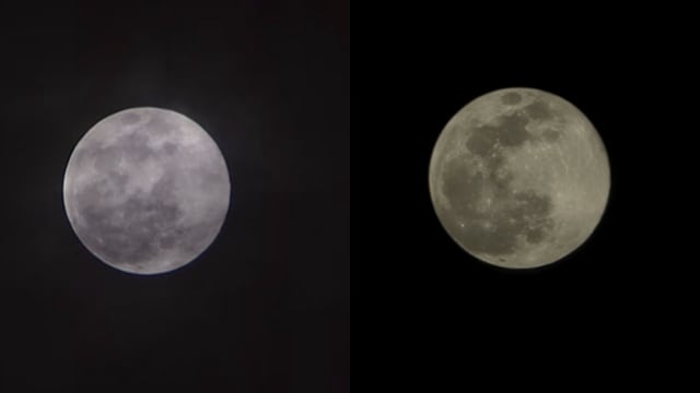 今年最大超级月亮“海狸月”照耀夜空