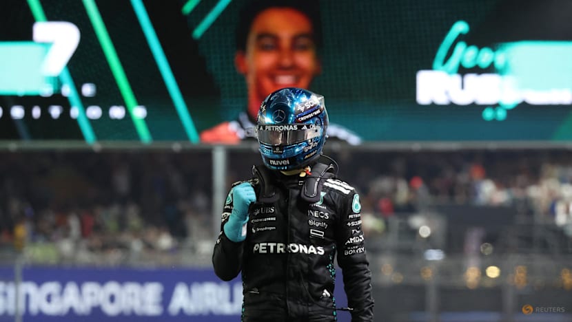 Russell puts Mercedes on pole at Singapore Grand Prix Russell puts Mercedes on pole at Singapore Grand Prix
