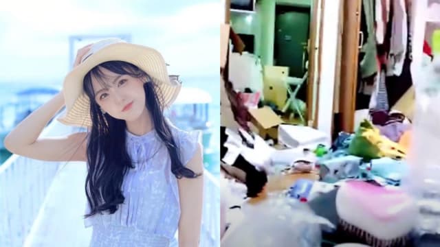甜美女偶像直播失手！闺房曝光宛如“垃圾屋”