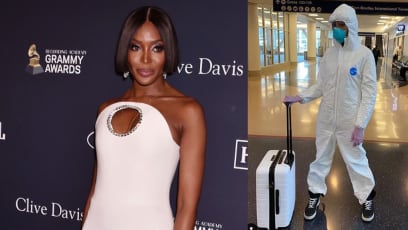 Naomi Campbell Wears Hazmat Suit Through LAX Airport