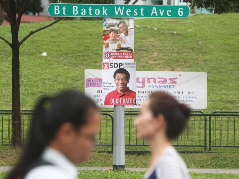 Campaign posters during the Bukit Batok by-election. TODAY file photo