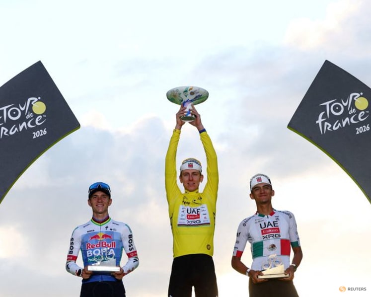 Pogacar's Tour de France dynasty continues with record-equalling fifth title