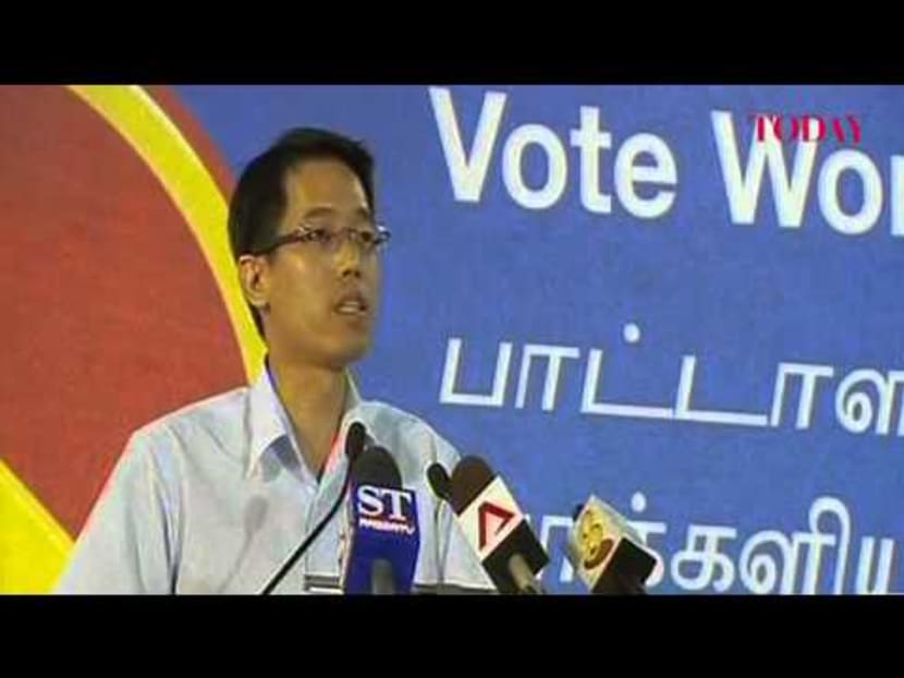 Gerald Giam ‪speaks at the Workers' Party rally, Punggol East by-election, Jan 23, 2013‬