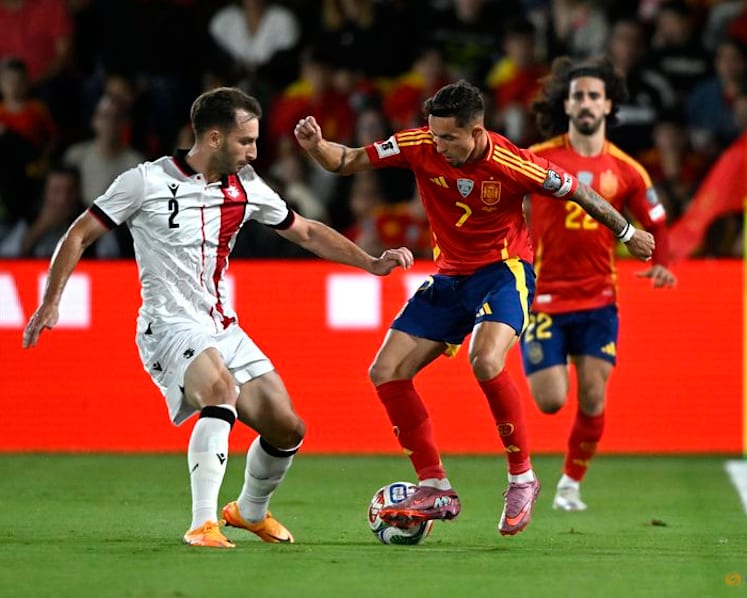 Spain beat Georgia 2-0 to edge closer to World Cup spot