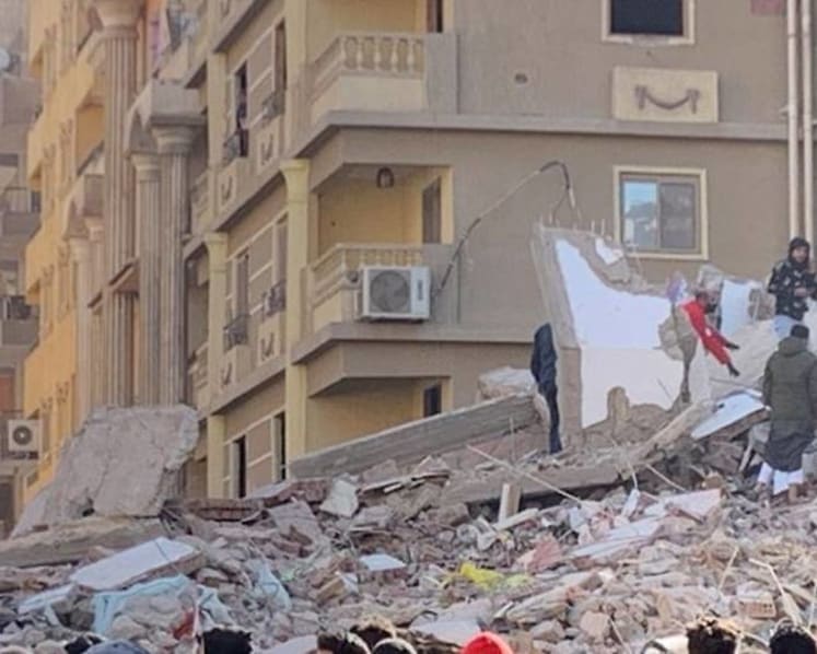 Building collapses in Egypt's capital killing 5, injuring 24