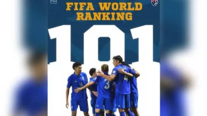 Thailand naik 12 anak tangga ke 101 ranking FIFA; kekal pasukan terunggul di Asia Tenggara
