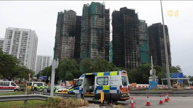 香港民宅大火逾百人罹难 再有两人涉煽动憎恨政府被捕