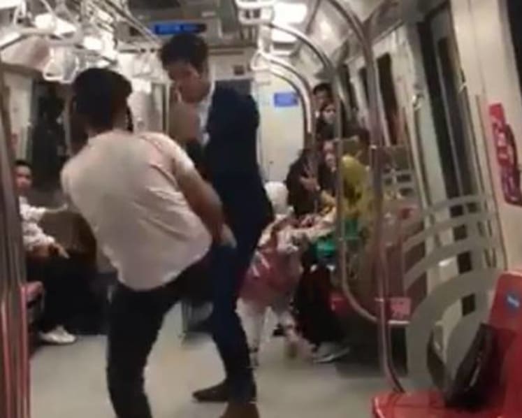 Man initiated fight after staring incident on train, gets fine 	