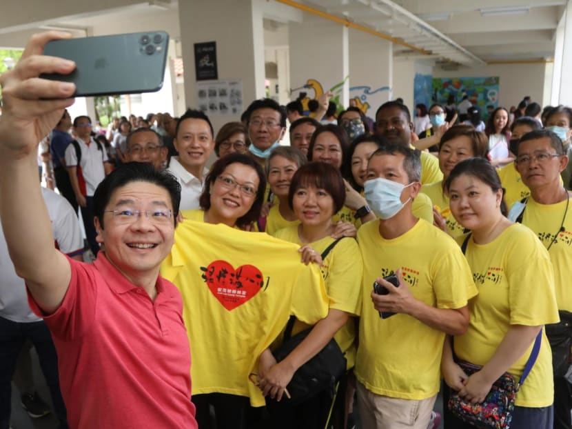 DPM Lawrence Wong at a community visit to Yio Chu Kang, Oct 30, 2022. DPM Lawrence Wong at a community visit to Yio Chu Kang, Oct 30, 2022.