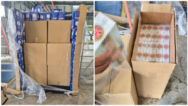 申报载智能LED灯泡货柜暗藏漏税香烟 逃税金额超116万元