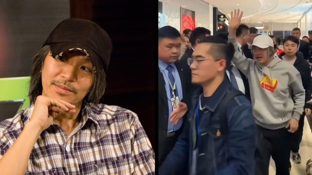 周星驰罕见公开现身　粉丝争睹引万人空巷