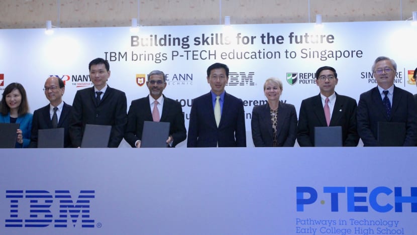 IBM, ITE and 5 polytechnics sign MOU to prepare students for ‘new collar jobs’ in ICT
