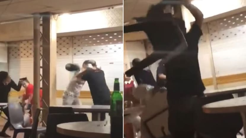 5 arrested after coffee shop fight on National Day