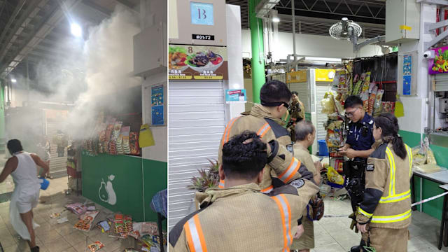 宏茂桥巴刹摊位失火 所幸无人受伤