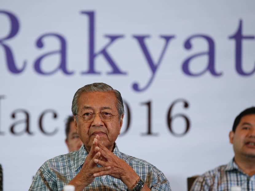 Dr Mahathir Mohamad at the "People’s Congress 2016" event in Shah Alam, Malaysia on Sunday, March 27, 2016. Photo: AP