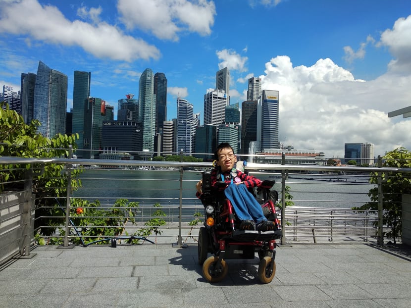 Another difficult part of animal rescue is seeing the animals suffer, says the author, seen here in a photo at the Marina Bay.