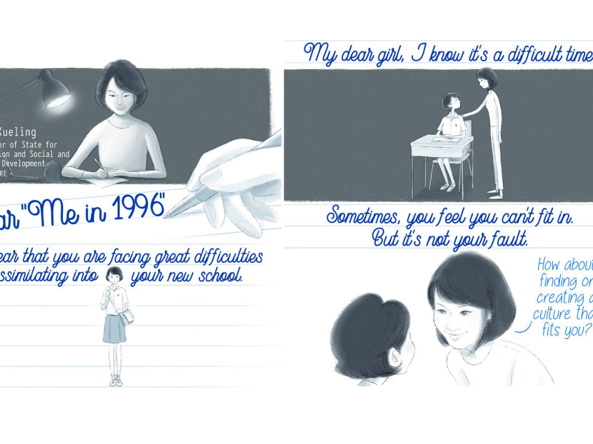 Some of the drawings done by Mr Josef Lee, based on Ms Sun Xueling's Facebook post.