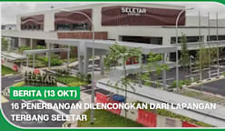 BERITA (13 Okt) | 16 penerbangan dilencongkan dari Lapangan Terbang Seletar