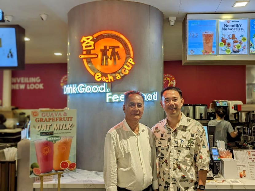Each-A-Cup: Meet the 73-year-old founder and his son steering the OG bubble tea brand in Singapore Each-A-Cup: Meet the 73-year-old founder and his son steering the OG bubble tea brand in Singapore