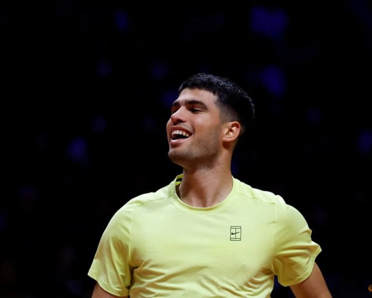 Alcaraz watches from sidelines as teenage brother shines in Madrid