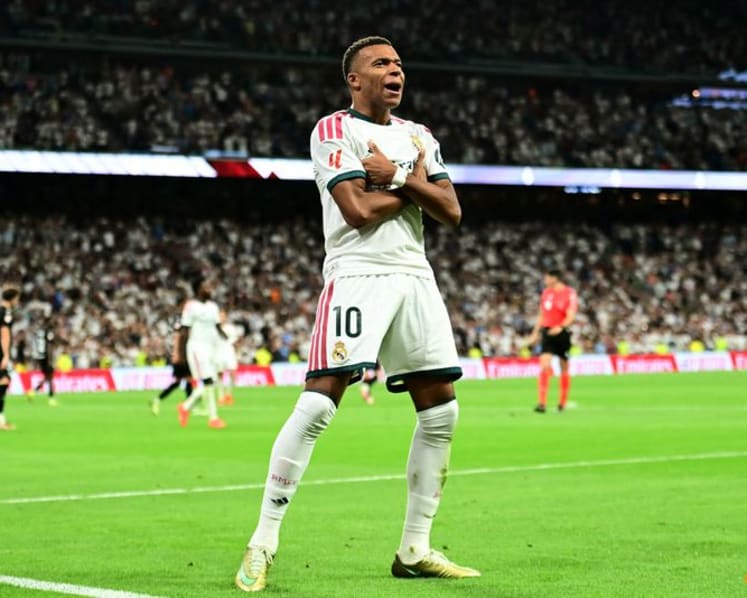 Mbappe hat-trick powers Real Madrid past Real Sociedad on Mourinho's Bernabeu return