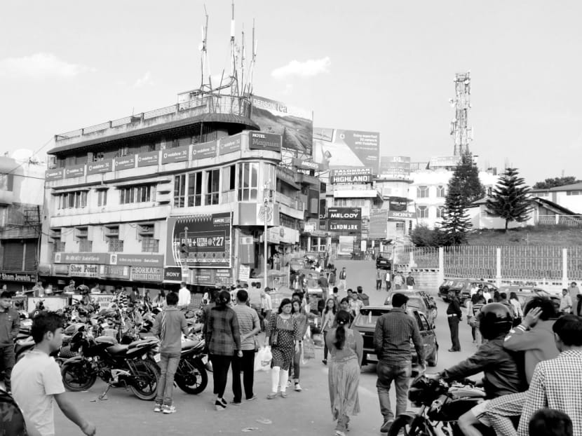 A street in Shillong, the state capital of Meghalaya. Photo: Albert Wai