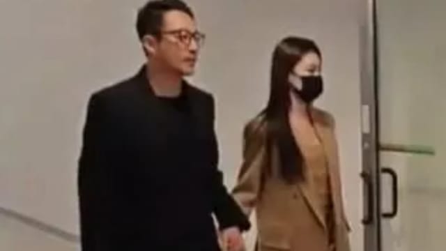 才共享情人节大餐　汪小菲、Mandy十指紧扣抵达台湾！