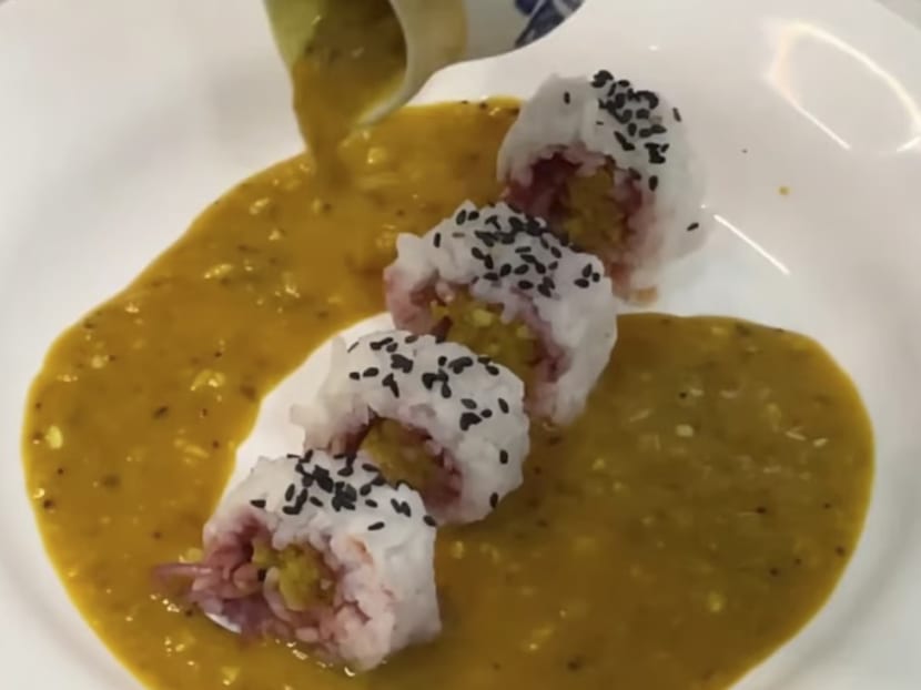 "Indian sushi” fusion dishes, like this lentil rice sushi made by Indian Instagrammer Anushree Bhutada, are trending on social media. But not everyone is happy about it. "Indian sushi” fusion dishes, like this lentil rice sushi made by Indian Instagrammer Anushree Bhutada, are trending on social media. But not everyone is happy about it.