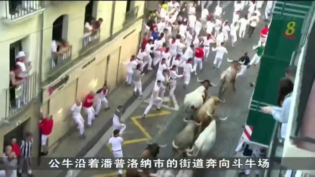 西班牙奔牛节正式登场 第一天五人受伤送院