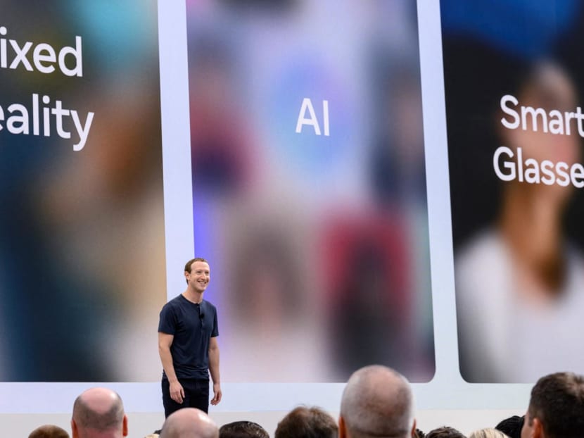 Meta founder and CEO Mark Zuckerberg speaks during the Meta Connect event at Meta headquarters in Menlo Park, California, on Sep 27, 2023.