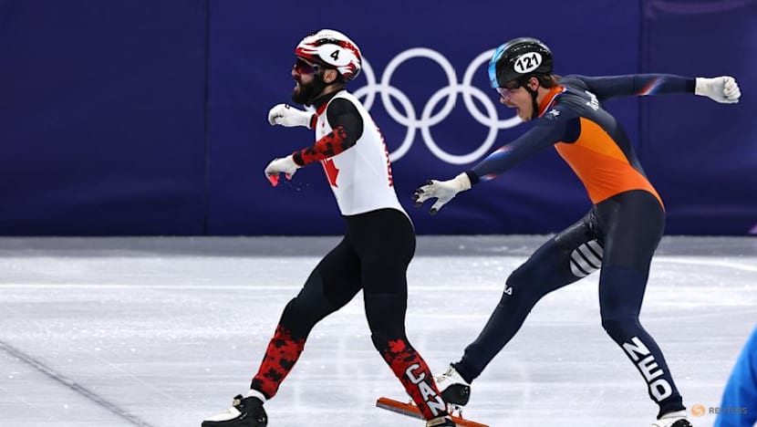 Short track-Canada's Dubois holds off Dutch brothers to win 500 metres