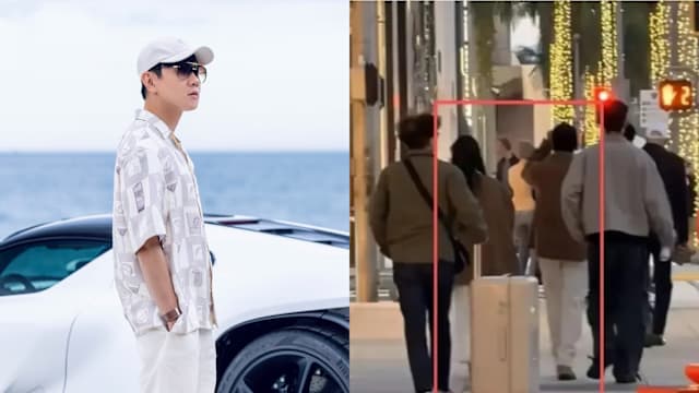 林俊杰疑与绯闻女友穿情侣装上街被目击！