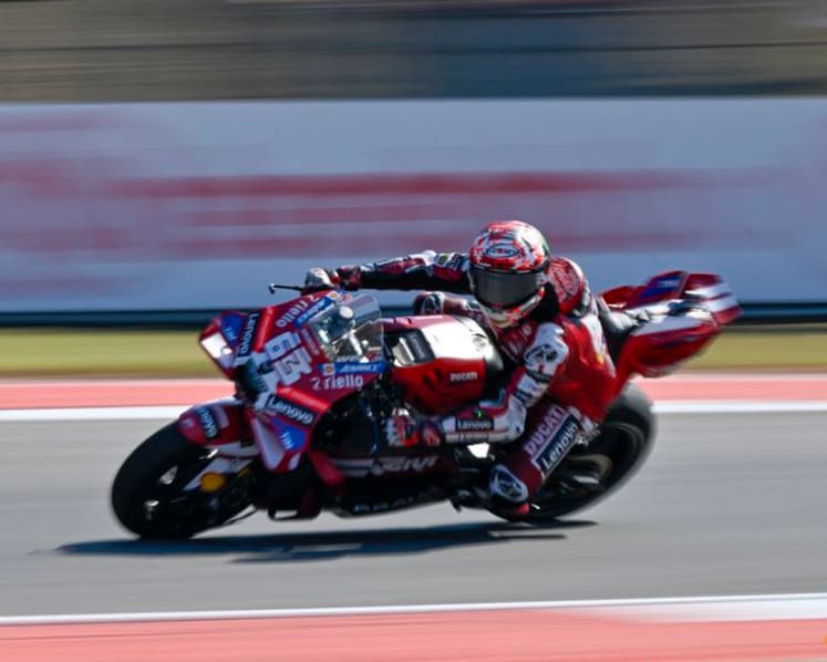 Ducati's Bagnaia snatches pole after Marquez sets lap record at French MotoGP