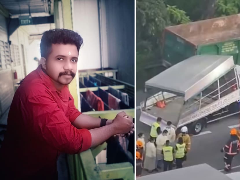 Sugunan Sudheeshmon, 28, died from his injuries on April 23, 2021, after an accident that involved a stationary tipper truck and a lorry that was ferrying 17 migrant workers near the Jalan Bahar exit. Sugunan Sudheeshmon, 28, died from his injuries on April 23, 2021, after an accident that involved a stationary tipper truck and a lorry that was ferrying 17 migrant workers near the Jalan Bahar exit.