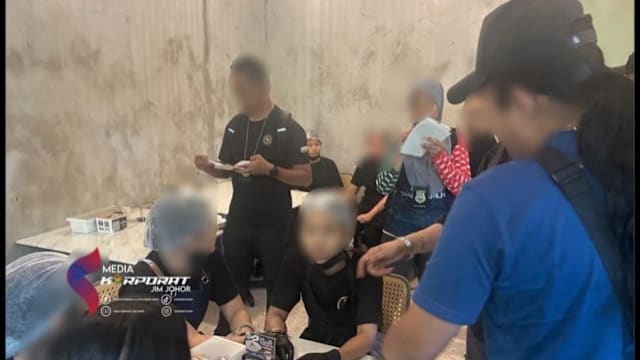 新山海鲜餐厅涉聘无证外劳 柔移民局扣查37外籍员工