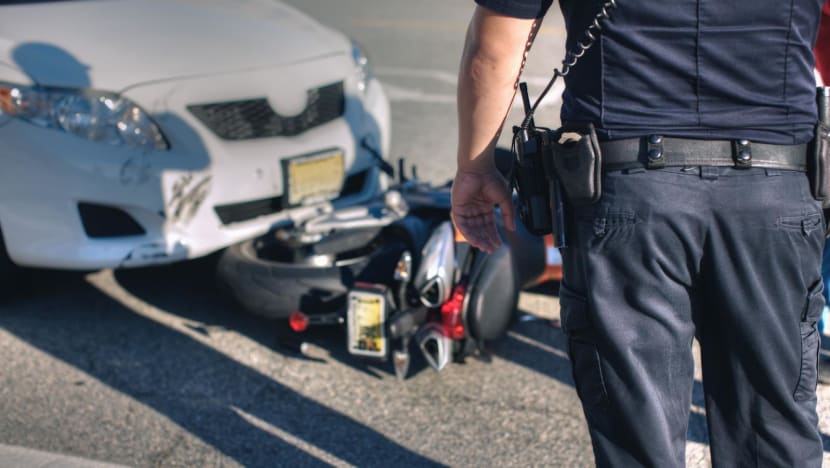 Man arrested after allegedly driving over motorcycle, leaving scene of accident in Woodlands