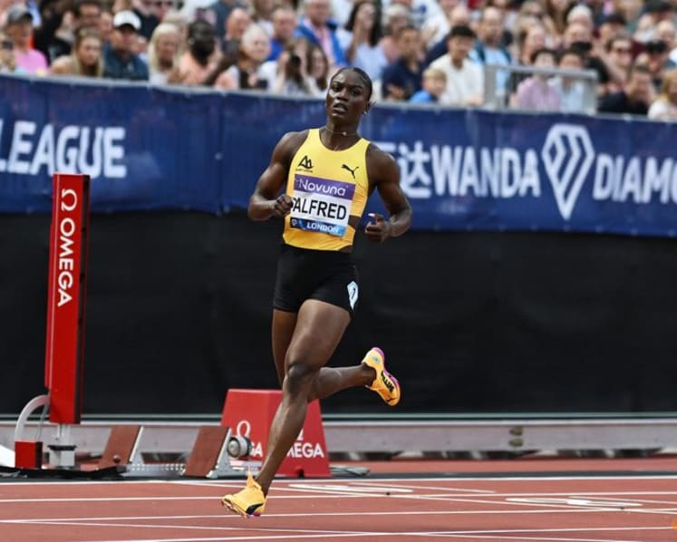 Olympic 100m champion Alfred to miss Diamond League meets with injury