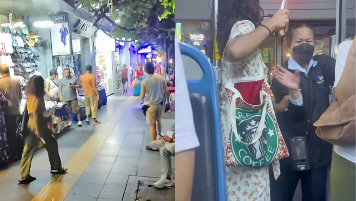 Knife-wielding woman nabbed after chasing people on Bangkok's Sukhumvit Road to get psychiatric help