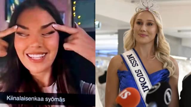 “眯眯眼”手势涉歧视亚裔 芬兰小姐遭撤销后冠