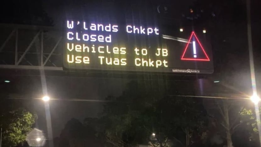 Gangguan bekalan elektrik di Pusat Pemeriksaan Woodlands sebabkan kesesakan & jejas proses  pelepasan imigresen