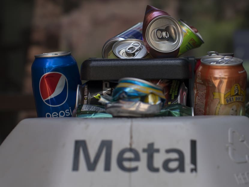 Domestic recycling rates inched up from 19 to 21 per cent between 2015 and last year but is still a far cry from the target of 30 per cent by 2030, as set out in the 2015 Sustainable Singapore Blueprint. Photo: The New York Times