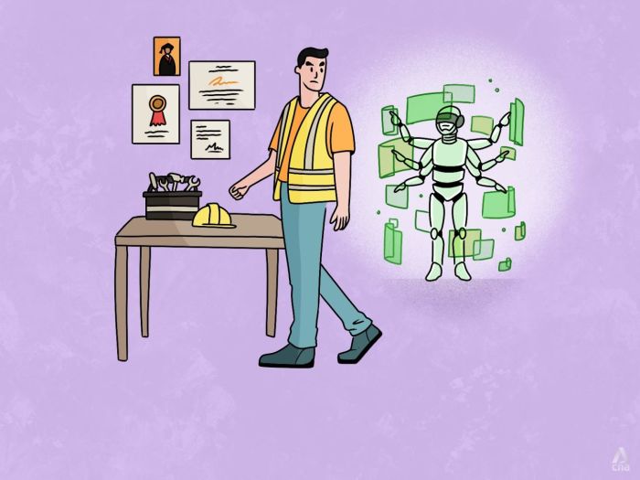 Blue-collar jobs gain appeal as AI disrupts office work, but it's not the easy way out you think it is