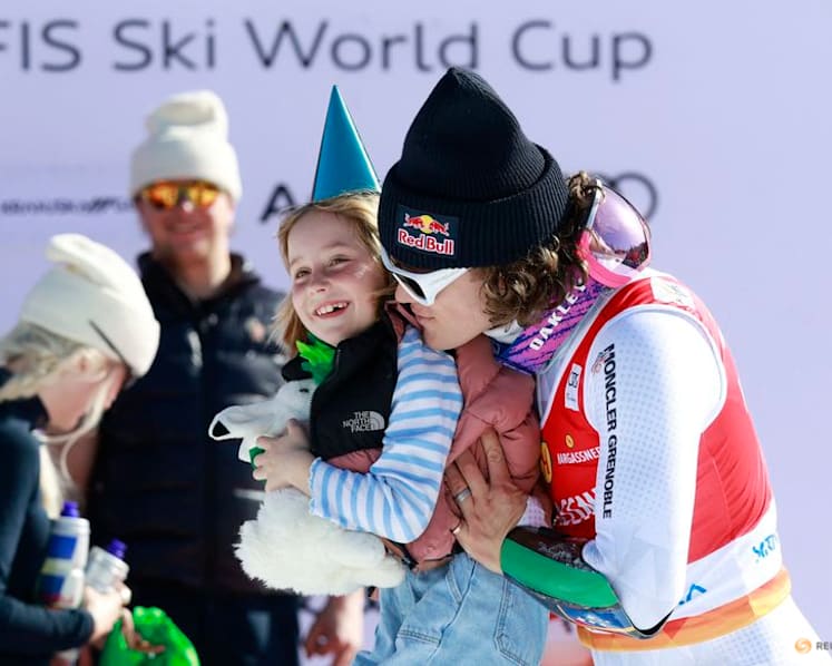 Alpine skiing-Braathen wins Kranjska Gora giant to put pressure on Odermatt