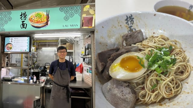 曾任职法国餐厅　35岁摊主创XO酱捞面配法式烹调卤肉