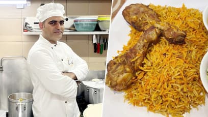 Pakistani Hawker Sells Dum Biryani In Smart Chef’s Uniform At Maxwell Food Centre 
