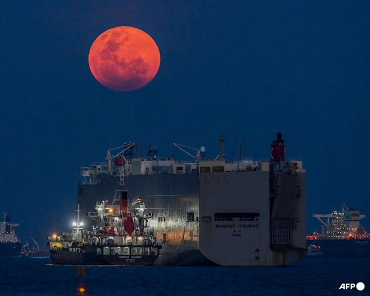 In pictures: Worm Moon illuminates the night sky