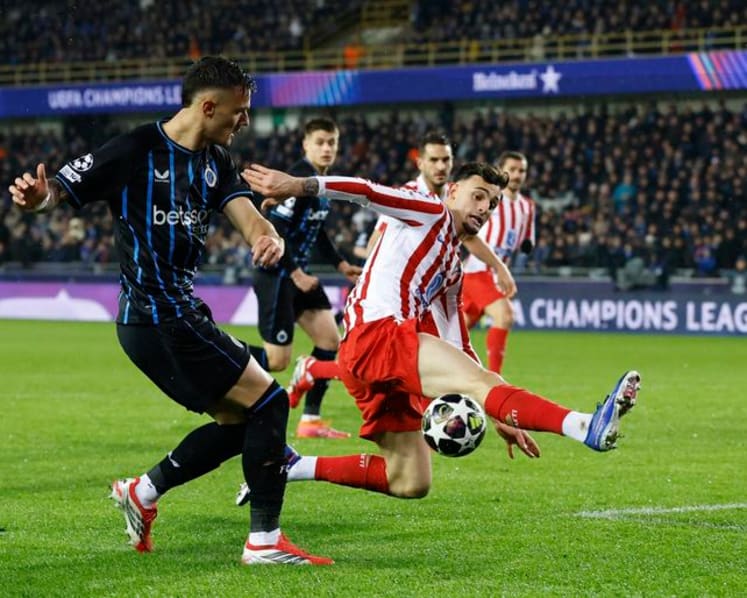Club Brugge equalise late to force 3-3 home draw with Atletico Madrid
