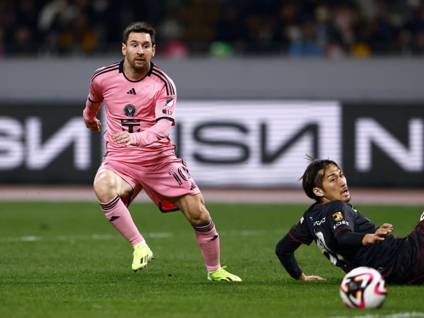 Inter Miami's Lionel Messi in action against Japan's Vissel Kobe at the National Stadium in Tokyo, Japan on Feb 7, 2024 Inter Miami's Lionel Messi in action against Japan's Vissel Kobe at the National Stadium in Tokyo, Japan on Feb 7, 2024